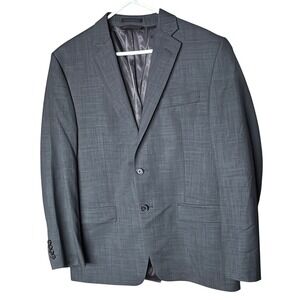 Lauren Gray Textured Suit Jacket‎ Blazer Two Button Lapel Pocket Formal